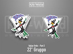 Kitsworld SAV Sticker - Italian Units - 22° Gruppo 